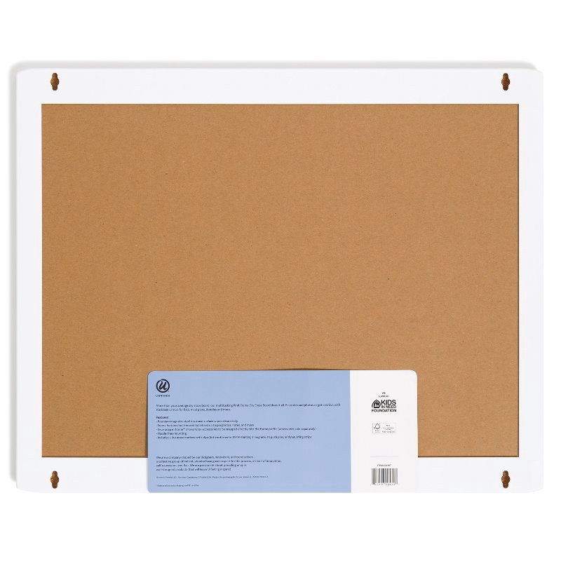 slide 3 of 6, U Brands 16"x20" Pin-it Frame Magnetic Dry Erase Board Value Pack: Wall Mount Whiteboard with Magnets & Marker, 1 ct