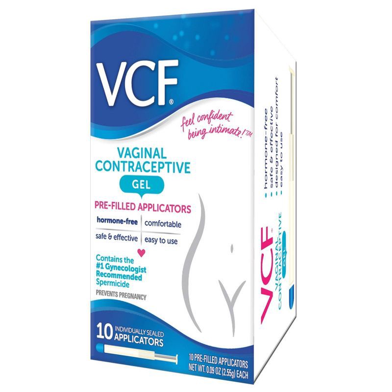slide 2 of 4, VCF Contraceptive Fragrance free Gel Pre-Filled Applicators - 10ct, 10 ct