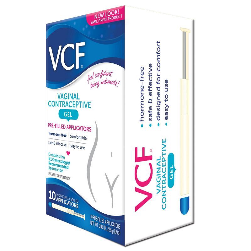 slide 3 of 4, VCF Contraceptive Fragrance free Gel Pre-Filled Applicators - 10ct, 10 ct
