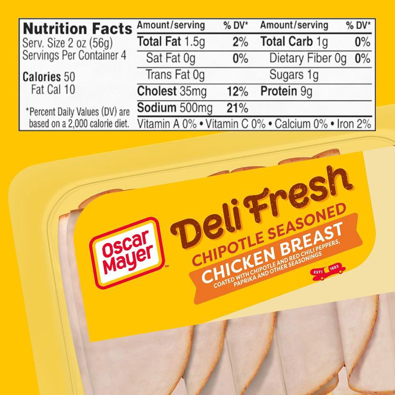 slide 7 of 9, Oscar Mayer Deli Fresh Chipotle Chicken Breast - 8oz, 8 oz