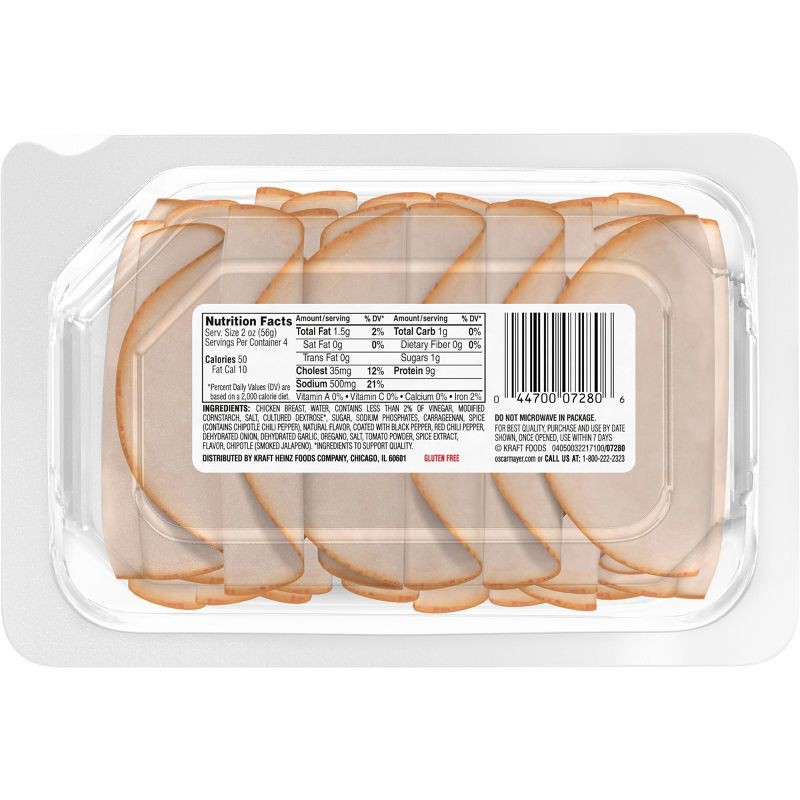 slide 9 of 9, Oscar Mayer Deli Fresh Chipotle Chicken Breast - 8oz, 8 oz