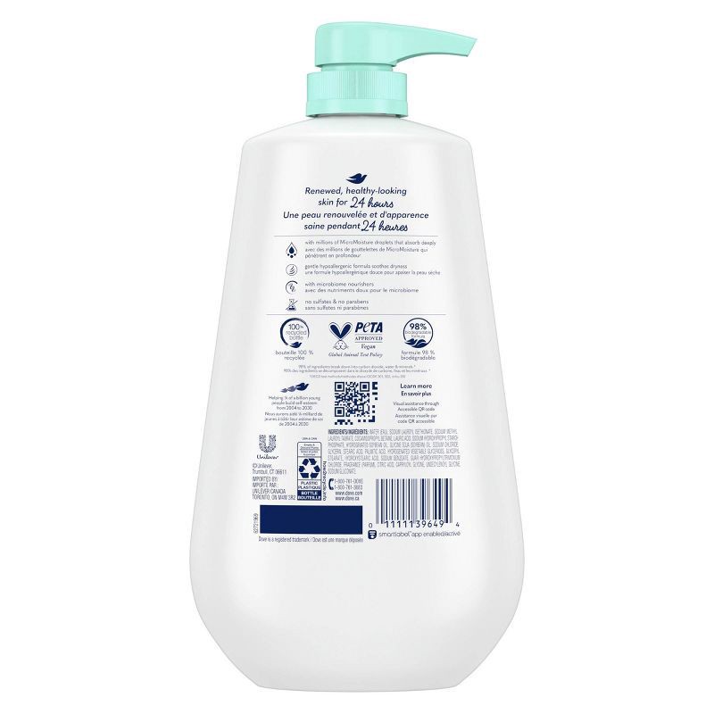 slide 3 of 10, Dove Beauty Sensitive Skin Hypoallergenic Body Wash Pump - 30.6 fl oz, 30.6 fl oz