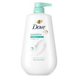 Dove Beauty Sensitive Skin Body Wash Pump Gentle Hypoallergenic Formula 24hr Lotion-Soft Skin - 30.6 fl oz