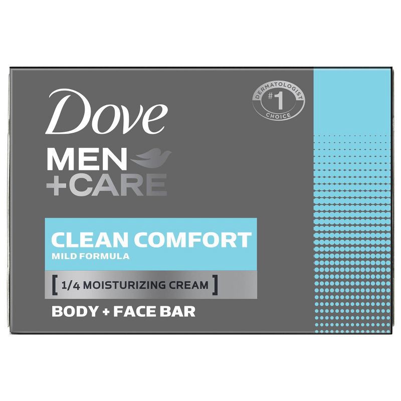 slide 5 of 5, Dove Men+Care Clean Comfort Body & Face Bar Soap - 8pk - 3.75oz each, 8 ct, 3.75 oz