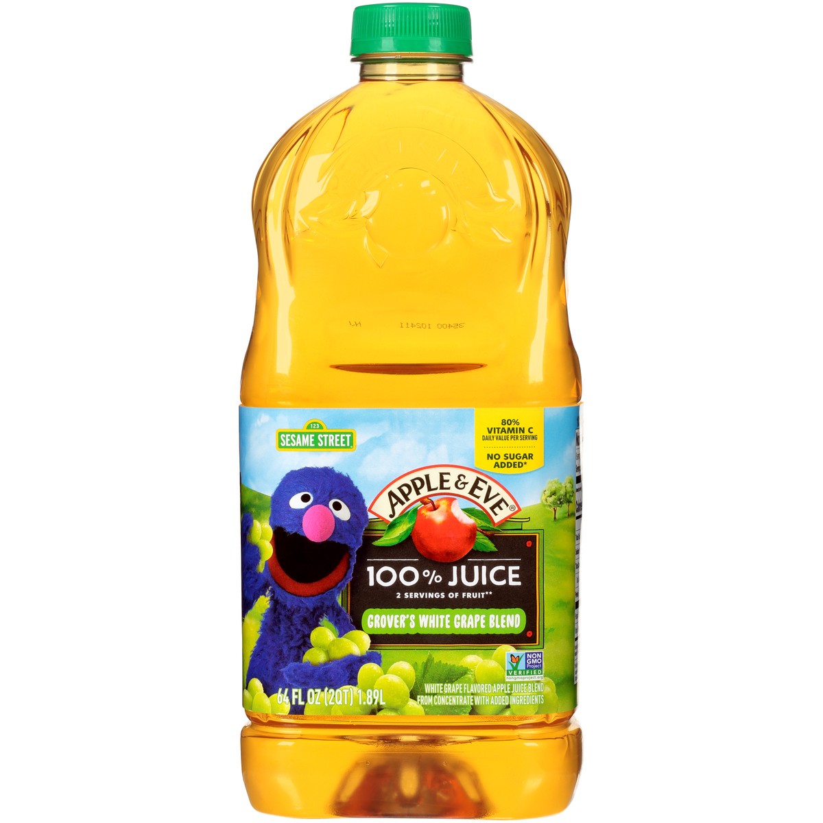 slide 1 of 11, Apple & Eve Sesame Street Grover's White Grape Blend 100% Juice - 64 fl oz, 64 fl oz