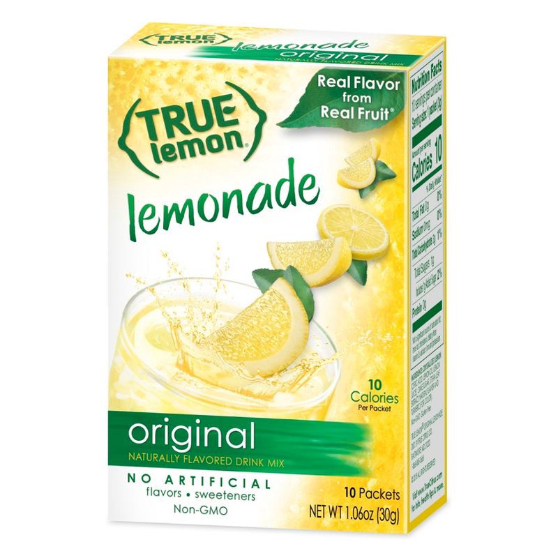 slide 1 of 1, True Lemon Sticks - Original Lemonade - 10pk/1.06oz, 10 ct; 1.06 oz