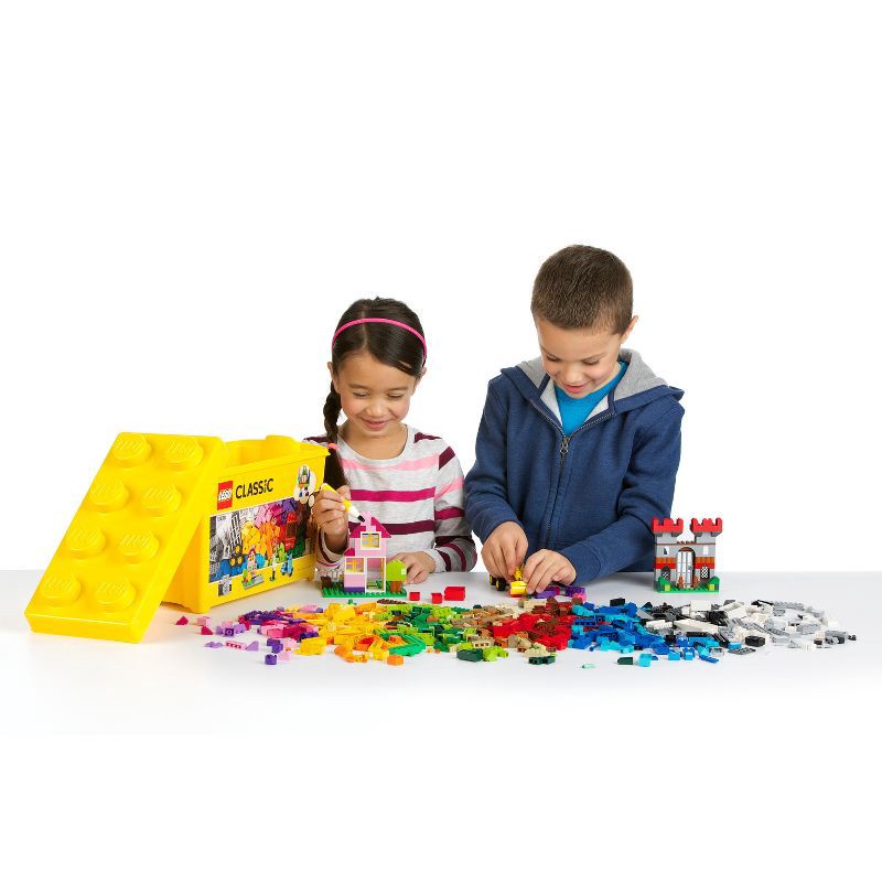 slide 3 of 11, LEGO Classic Large Creative Brick Box Build Your Own Creative Toys, Kids Building Kit 10698, 1 ct