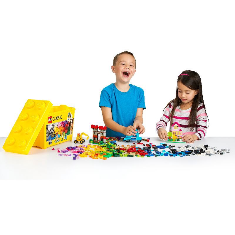 slide 11 of 11, LEGO Classic Large Creative Brick Box Build Your Own Creative Toys, Kids Building Kit 10698, 1 ct