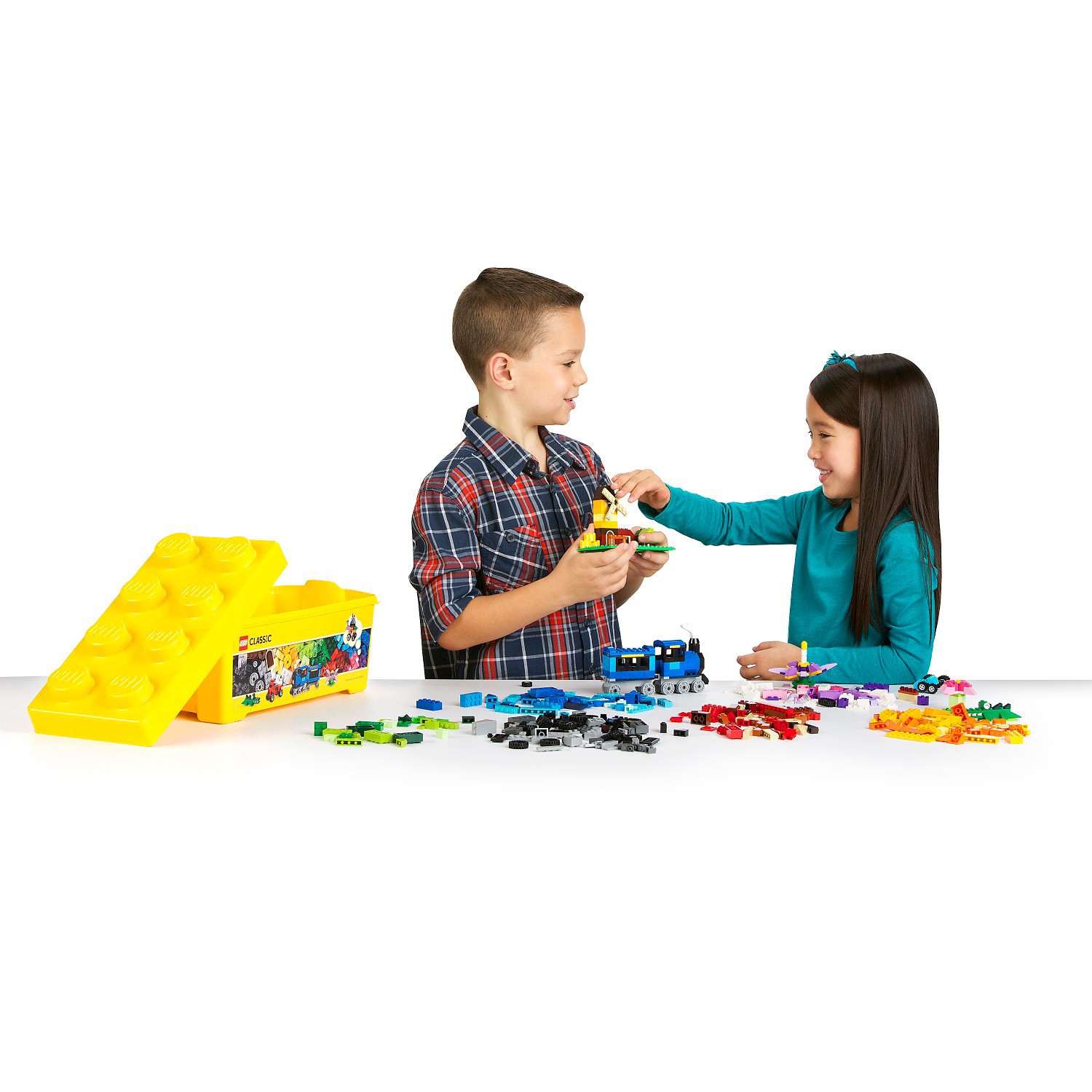 slide 10 of 10, LEGO Classic Medium Creative Brick Box Building Toys for Creative Play, Kids Creative Kit 10696, 1 ct