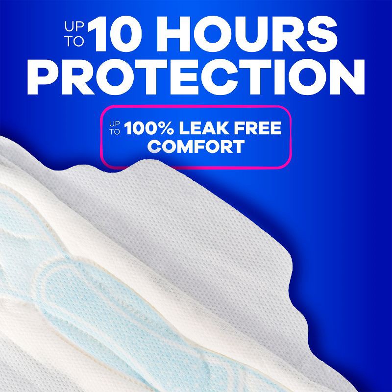 slide 6 of 10, Always Maxi Pads Long Super Absorbency Unscented with Wings - Size 2 - 42ct, 2 pk; 42 ct