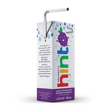 slide 1 of 1, hint Kids Water Infused With Blackberry, 8 ct; 6.75 fl oz.