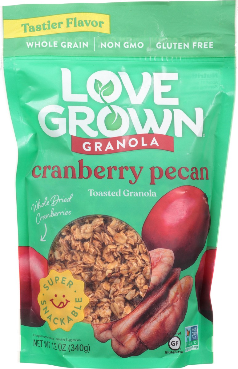 slide 3 of 11, Love Grown Cranberry Pecan Granola 12 oz, 12 oz