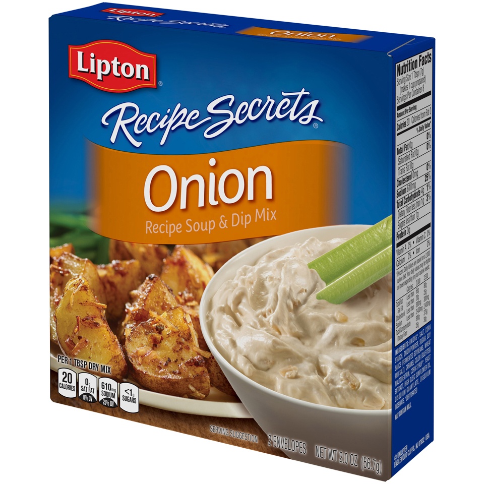 slide 3 of 3, Lipton Recipe Secrets Onion Soup & Dip Mix - 2oz/2pk, 2 ct; 2 oz