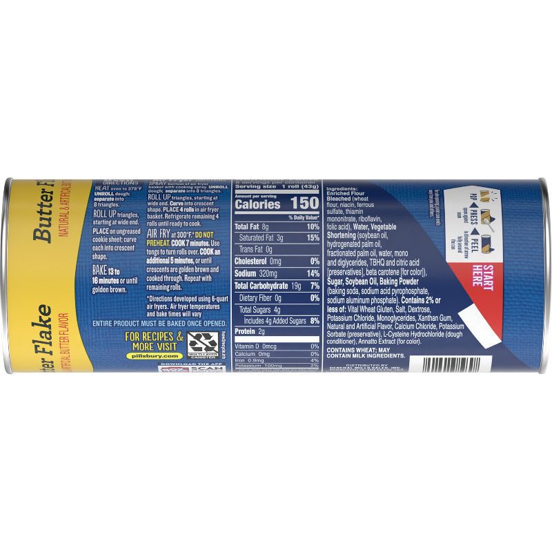 slide 4 of 9, Pillsbury Grands! Big & Buttery Crescent Rolls - 12oz/8ct, 8 ct; 12 oz