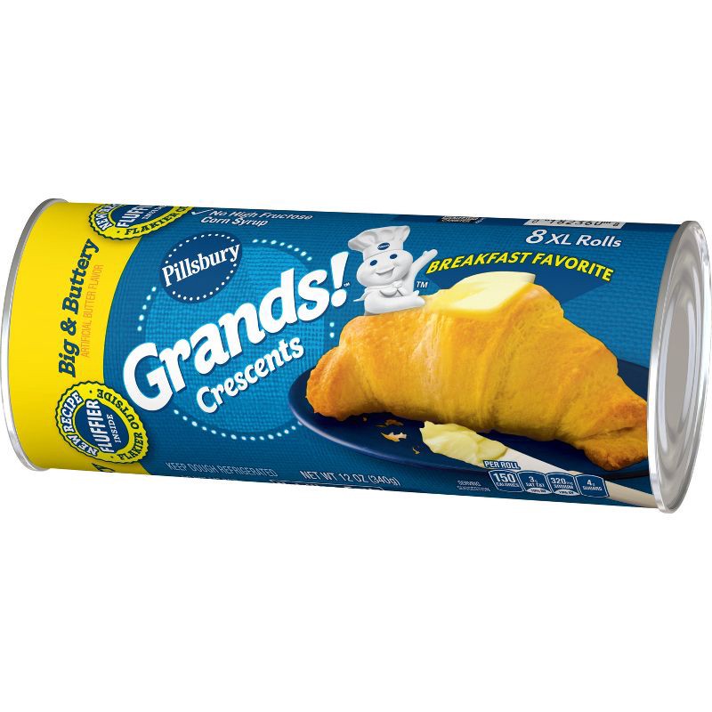 slide 8 of 8, Pillsbury Grands! Big & Buttery Crescent Rolls - 12oz/8ct, 8 ct; 12 oz