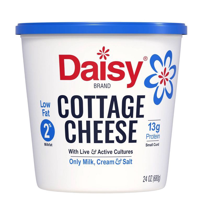 slide 1 of 4, Daisy Brand Daisy Low Fat 2% Small Curd Cottage Cheese - 1.5lbs, 1.5 lb