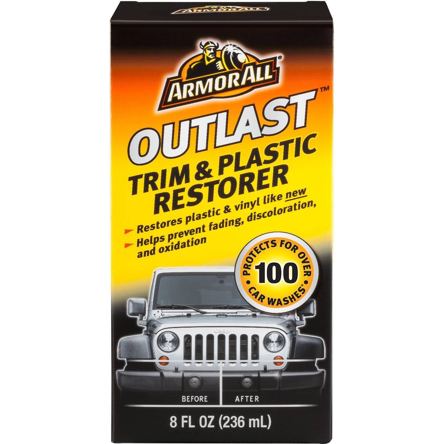 slide 1 of 3, Armor All 8oz Outlast Trim and Plastic Restorer Automotive Protector, 8 oz