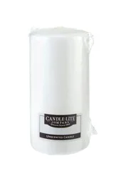 Candle-Lite 2.8 In X 6 In Unscented Pillar Candle - White