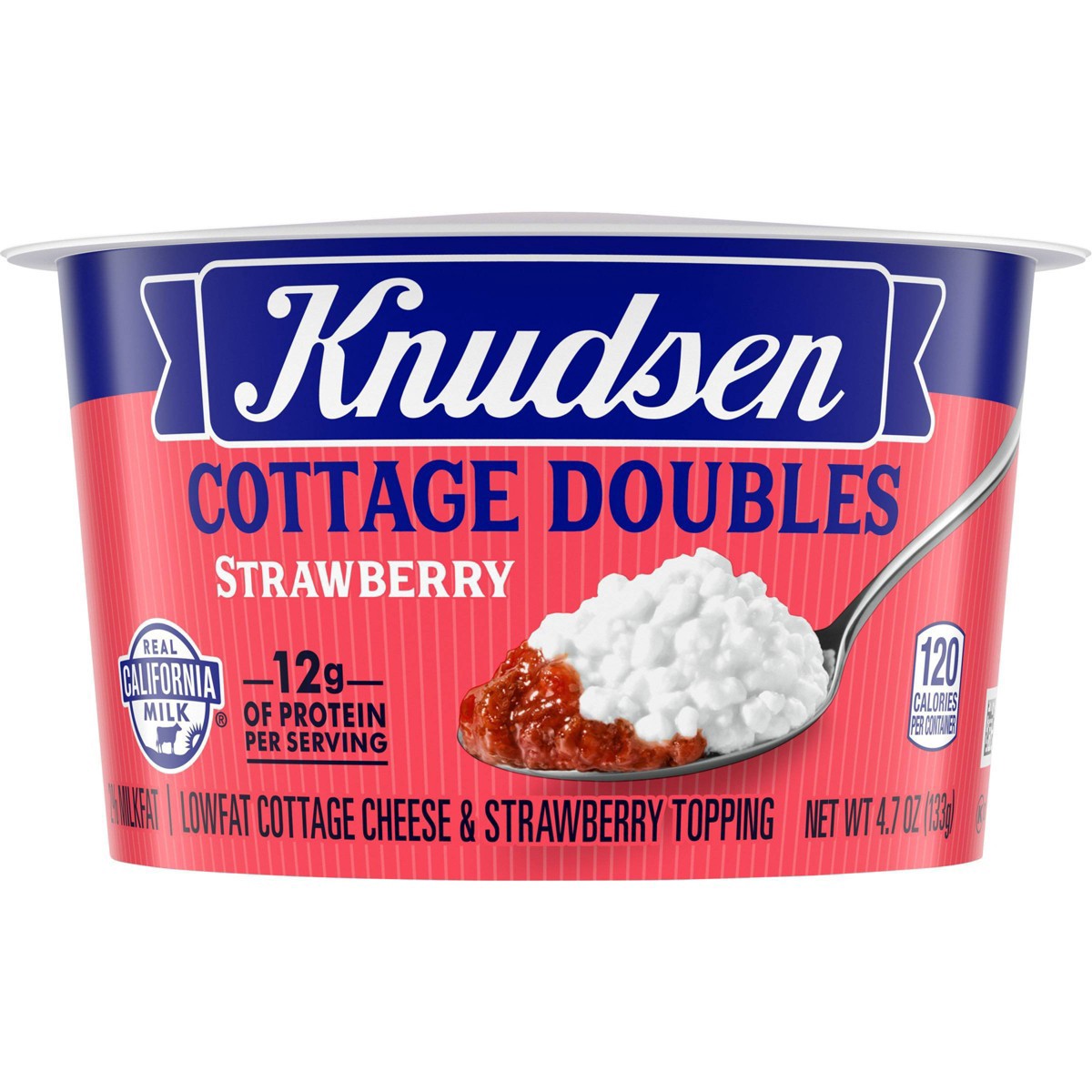 Knudsen Strawberry Cottage Cheese Doubles 4.7oz 4.7 oz Shipt