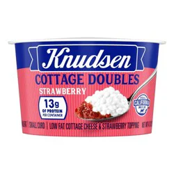 Knudsen Strawberry Cottage Cheese Doubles - 4.7oz