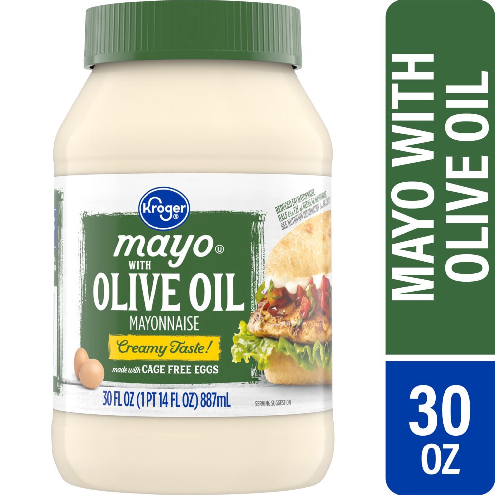 slide 1 of 5, Kroger Olive Oil Mayo, 30 fl oz