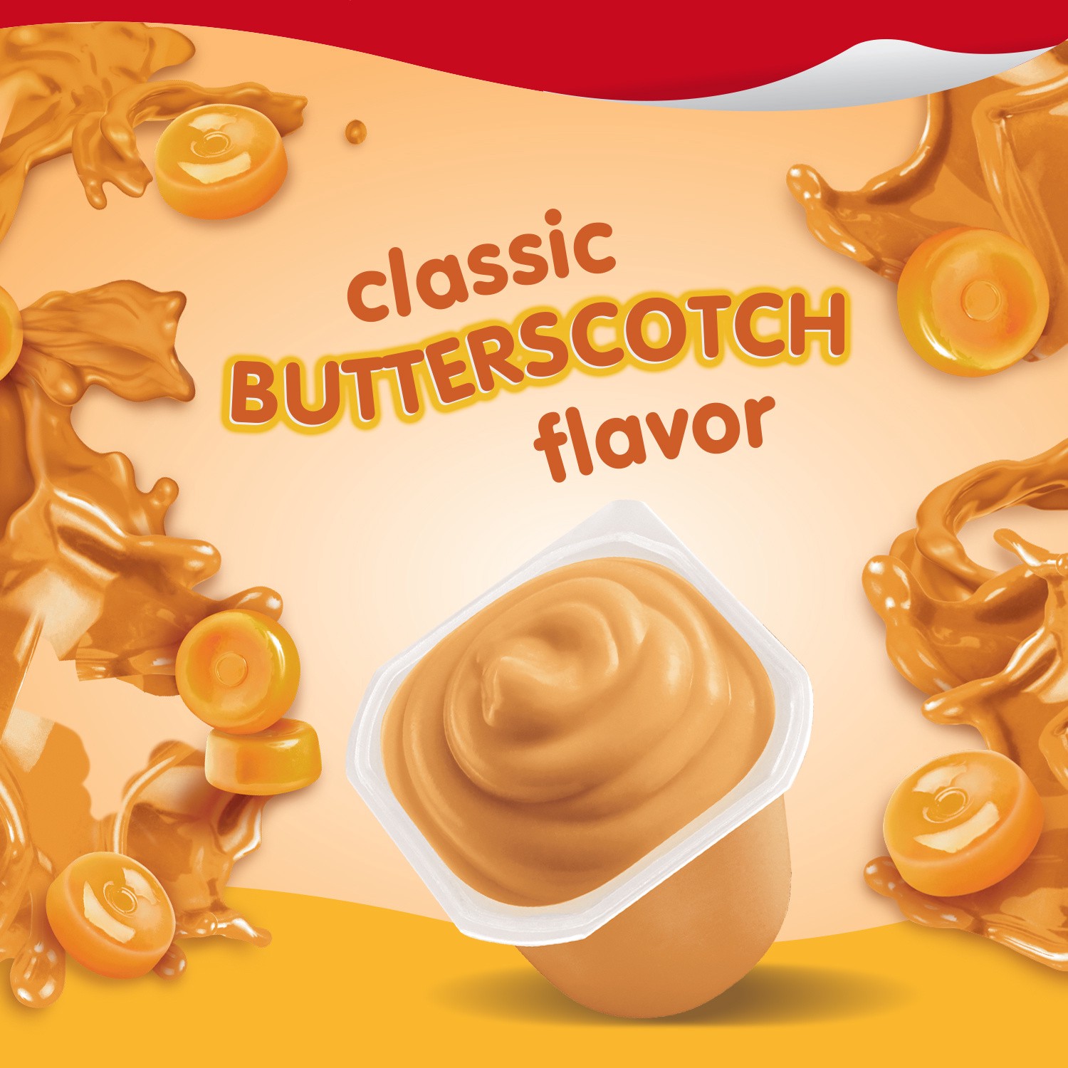 slide 4 of 5, Snack Pack Butterscotch Flavored Pudding, 4 Count Pudding Cups (12 Pack), 4 ct