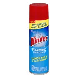Windex Foaming Glass Cleaner With Ammonia D, Provides Unbeatable Streak-Free Shine, 19.7 Ounce Aerosol