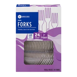 SE Grocers Premium, Clear & Full Size Forks
