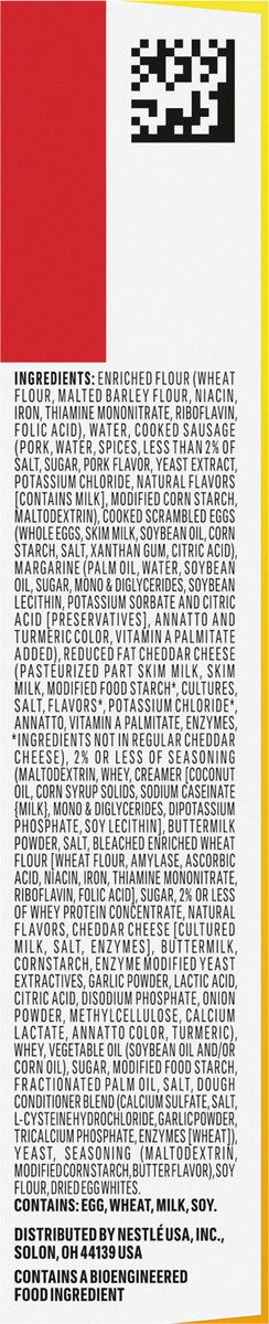 slide 12 of 14, Hot Pockets Sausage, Egg & Cheese Croissant Crust Frozen Breakfast Sandwiches, Breakfast Hot Pockets Made with Cheddar Cheese, 2 Count, 8.5 oz