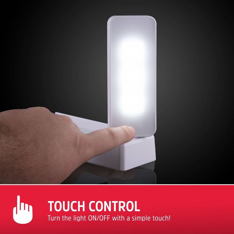 slide 3 of 12, Energizer Battery Operated Swivel Task LED Cabinet Lights Capacitive Touch: Tap Light for Closet, 50 Lumens, 30 Hr Run Time, 1 ct