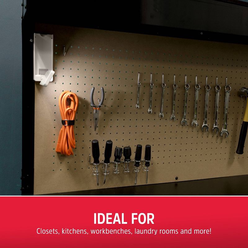 slide 5 of 12, Energizer Battery Operated Swivel Task LED Cabinet Lights Capacitive Touch: Tap Light for Closet, 50 Lumens, 30 Hr Run Time, 1 ct