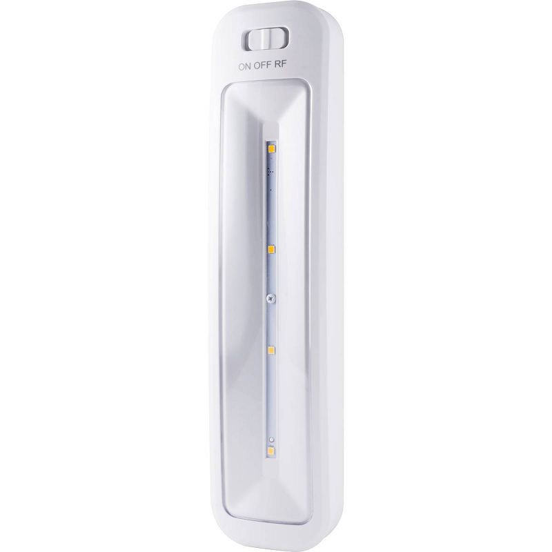 slide 6 of 10, Energizer 10" 2pk 70 Lumens Battery Operated LED Cabinet Lights Bar with Wireless RF White: Closet Light, Remote Control, 2 ct