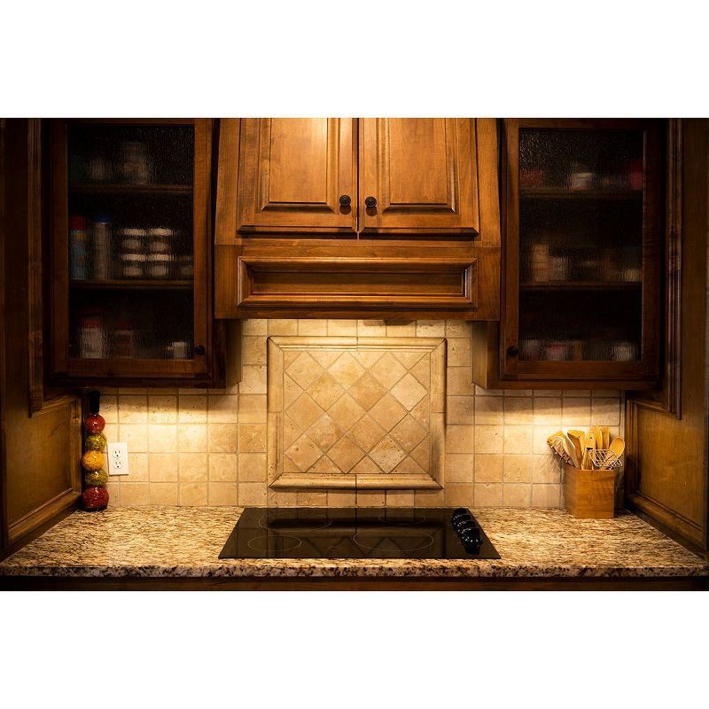 slide 7 of 10, Energizer 10" 2pk 70 Lumens Battery Operated LED Cabinet Lights Bar with Wireless RF White: Closet Light, Remote Control, 2 ct