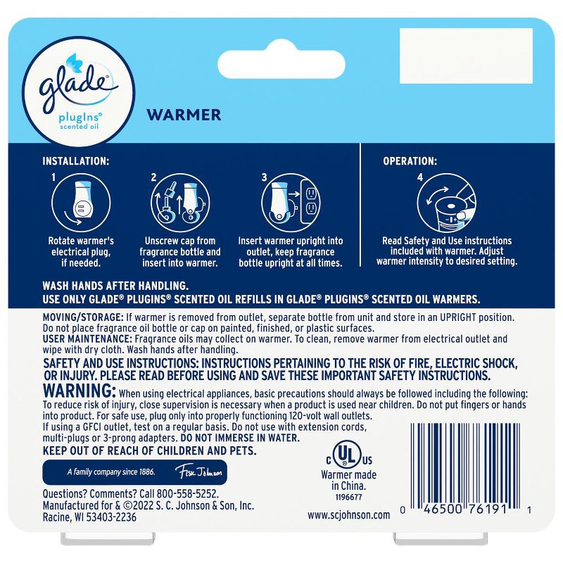 slide 3 of 16, Glade Air Freshener Plug Ins Scented Oil Diffuser Warmer - 2ct, 2 ct