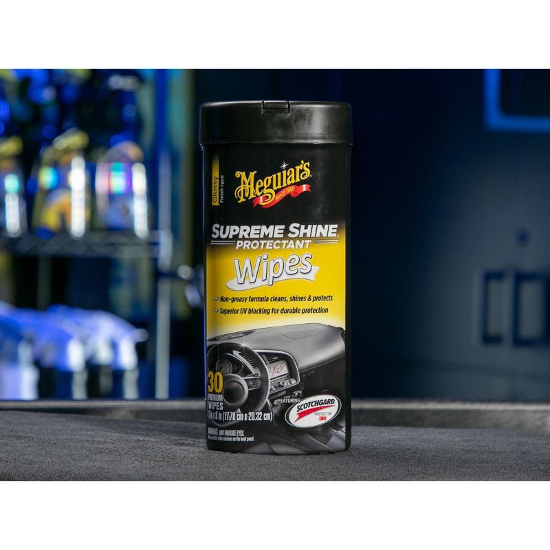 slide 4 of 7, Meguiars 25ct Supreme Shine Wipes, 25 ct