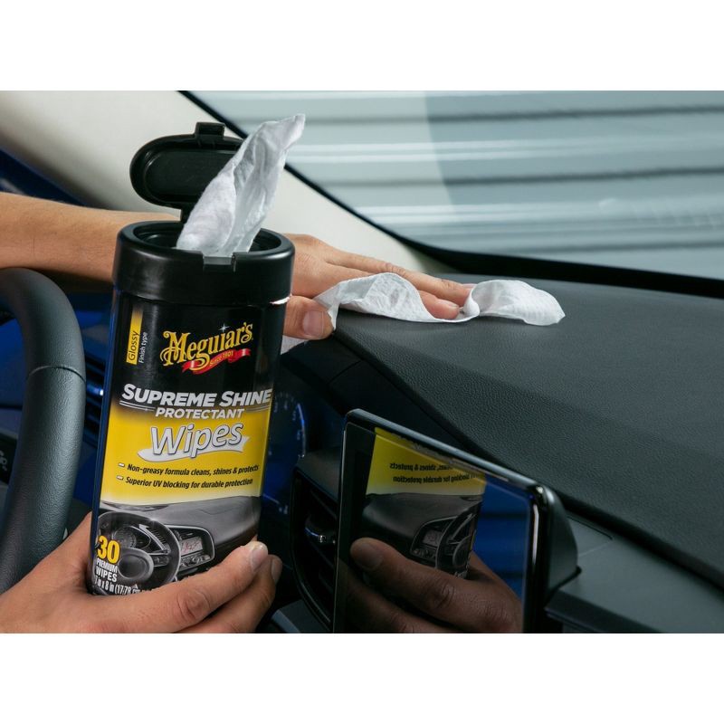 slide 5 of 7, Meguiars 25ct Supreme Shine Wipes, 25 ct