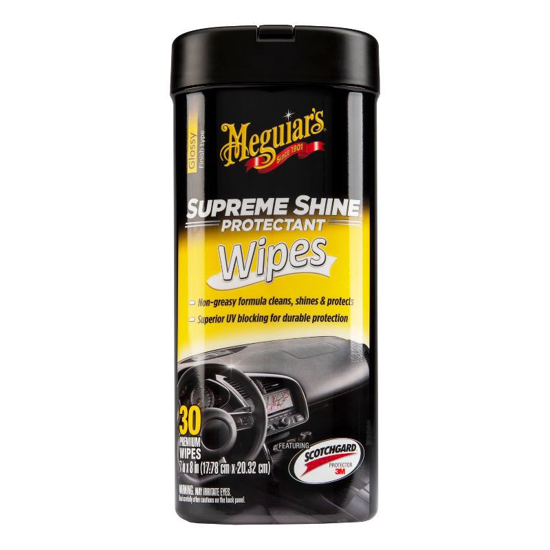 slide 7 of 7, Meguiars 25ct Supreme Shine Wipes, 25 ct