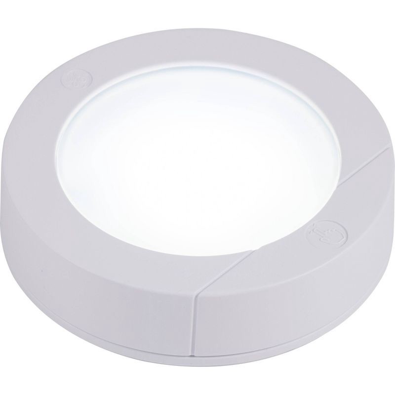 slide 7 of 9, General Electric GE 2pk LED Battery Operated Puck Lights, 2 ct