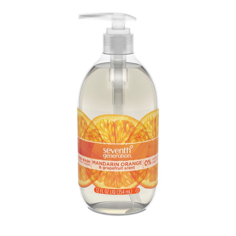 slide 7 of 8, Seventh Generation Mandarin Orange & Grapefruit Liquid Hand Soap - 12 fl oz, 12 fl oz