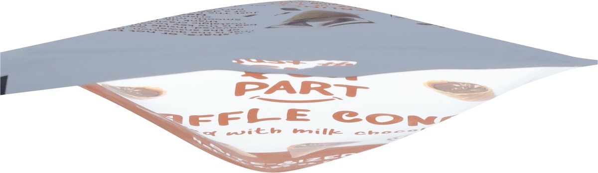 slide 3 of 9, Just the Fun Part Bite-Sized Milk Chocolate Waffle Cones Bite Size 4.23 oz, 4.23 oz