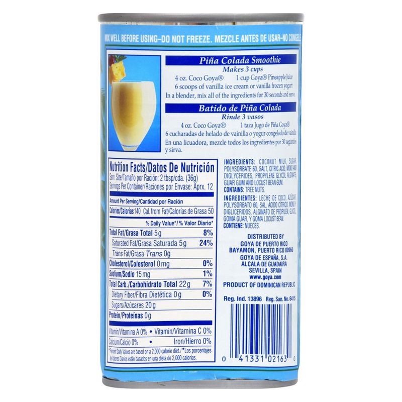 slide 3 of 4, Goya Cream of Coconut - 15oz Can, 15 oz