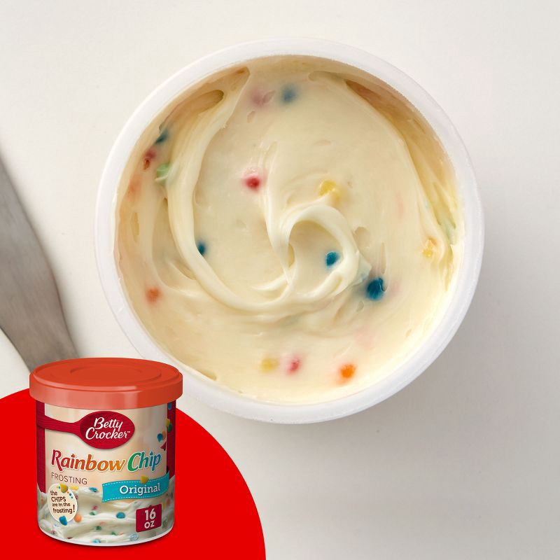 slide 3 of 10, Betty Crocker Rainbow Chip Frosting - 16oz, 16 oz