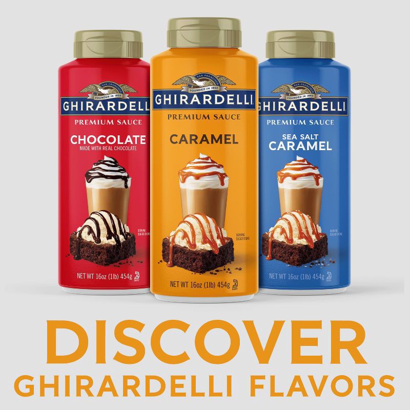slide 3 of 6, GHIRARDELLI Premium Caramel Sauce - 16oz, 16 oz