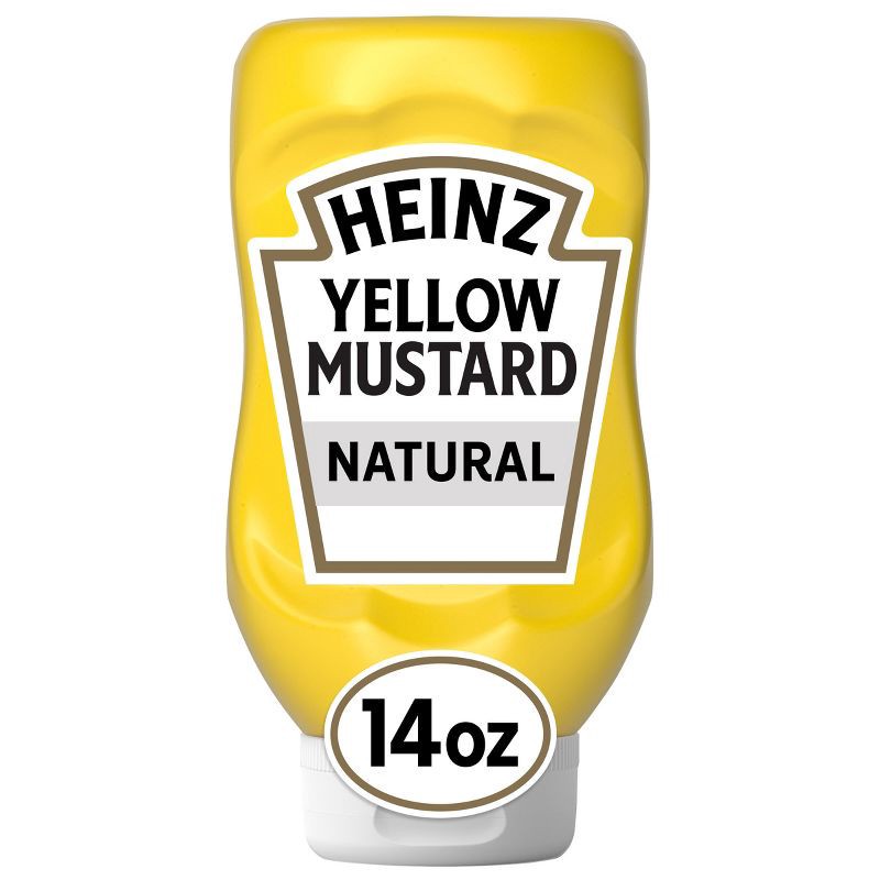 slide 1 of 9, Heinz Yellow Mustard - 14oz, 14 oz