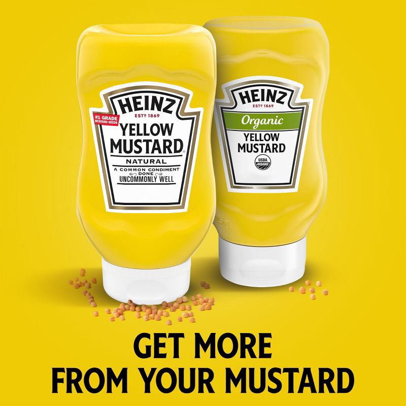 slide 9 of 9, Heinz Yellow Mustard - 14oz, 14 oz
