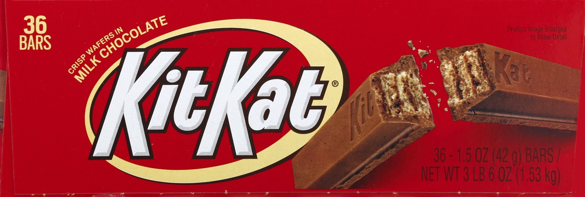 slide 7 of 13, KIT KAT Milk Chocolate Wafer Candy Bars, 1.5 oz (36 Count), 1.5 oz