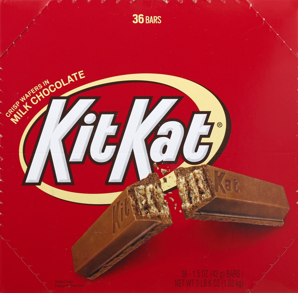 slide 3 of 13, KIT KAT Crisps Milk Chocolate Wafers 36 - 1.5 oz Bars, 1.5 oz