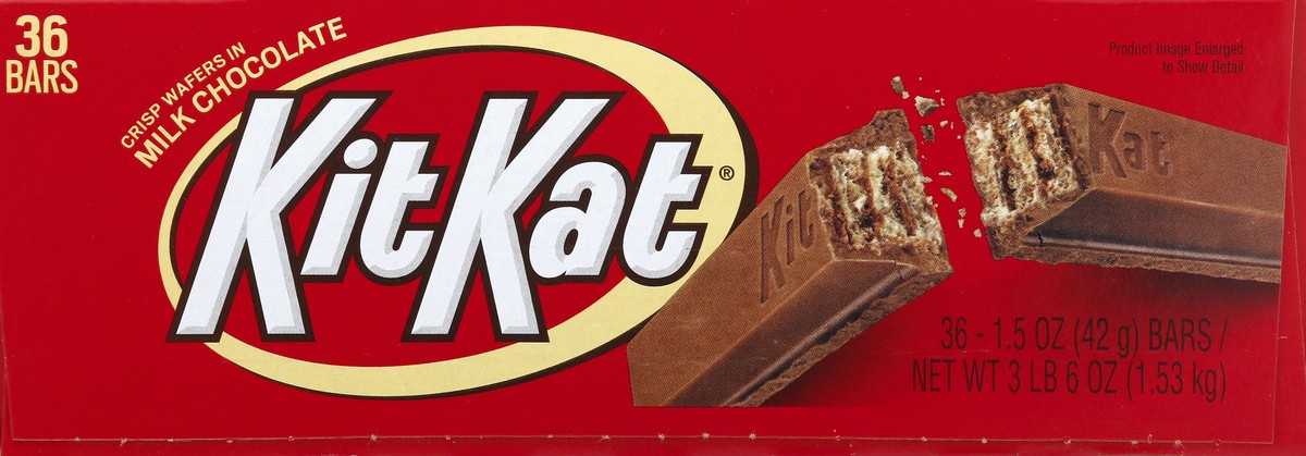 slide 11 of 13, KIT KAT Milk Chocolate Wafer Candy Bars, 1.5 oz (36 Count), 1.5 oz