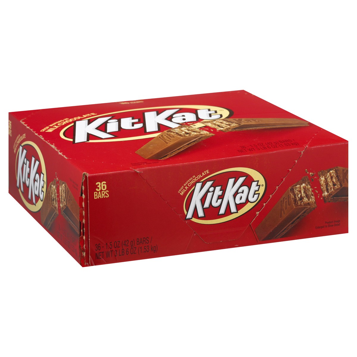 slide 12 of 13, KIT KAT Milk Chocolate Wafer Candy Bars, 1.5 oz (36 Count), 1.5 oz