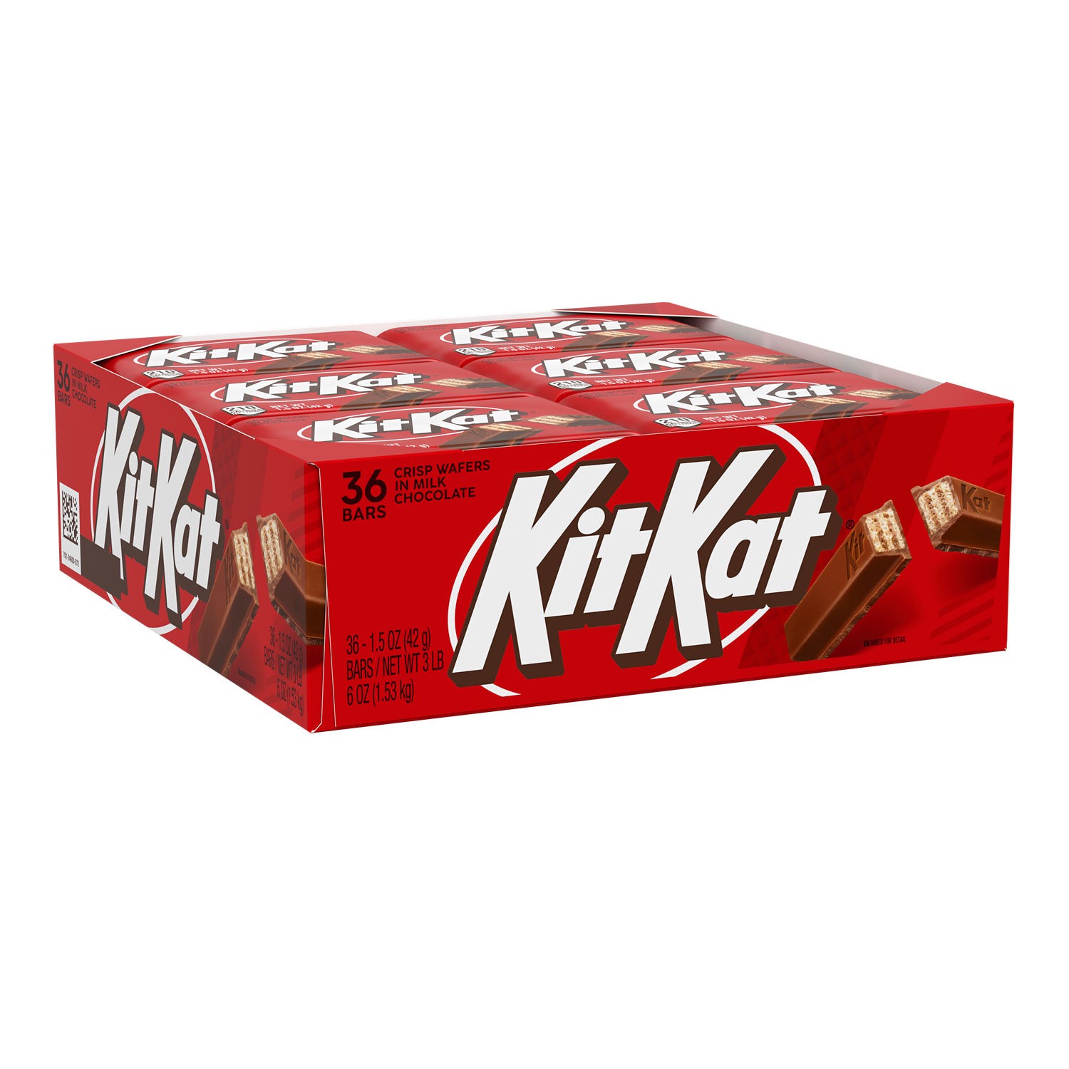 slide 1 of 13, KIT KAT Milk Chocolate Wafer Candy Bars, 1.5 oz (36 Count), 1.5 oz